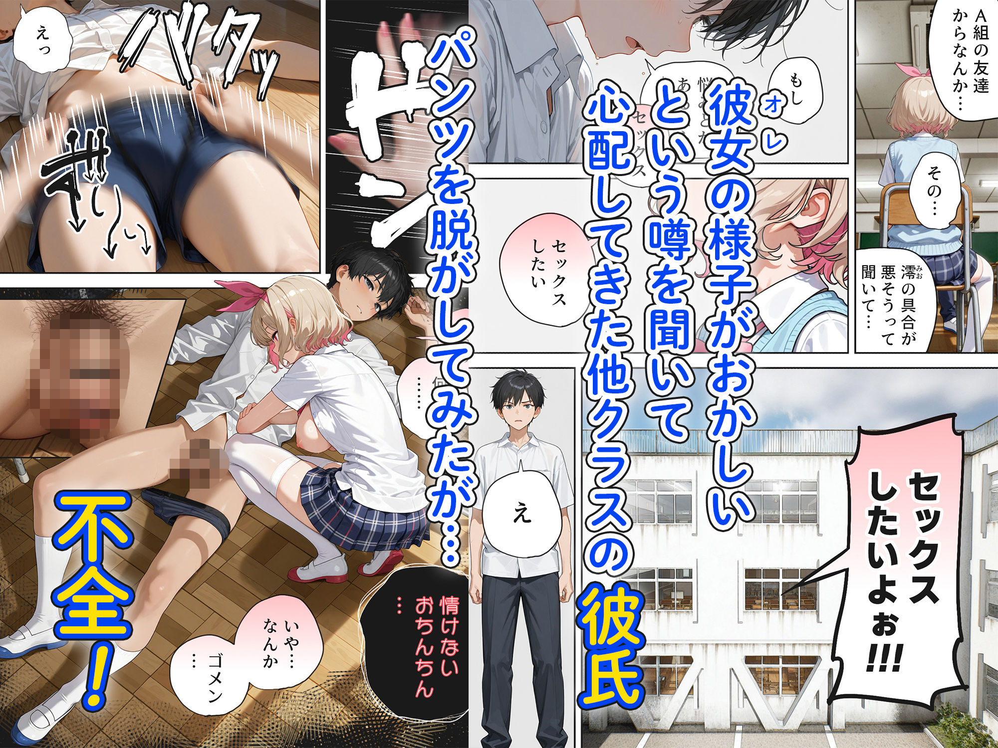 【衝撃的】キモオジ×JKの入れ替わりHで学園のモテ男子がオナ禁寸前!? - 画像4